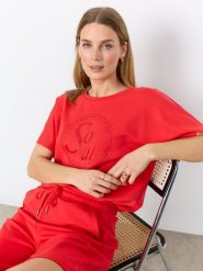 Soyaconcept® Koszulka Kobiety Modal czerwony, M. Czerwone t-shirty damskie m, bez wzorów, bez kołnierzyka. Za 139.95 zł.