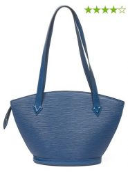 Louis Vuitton Skórzana torebka "St-Jacques" w kolorze niebieskim - 23 x 24 x 10 cm rozmiar: onesize. Niebieskie torebki klasyczne damskie Louis Vuitton, bez wzorów, z materiału, bez dodatków. Za 2,696.99 zł.