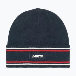 Czapka Musto 64 Beanie. Niebieskie czapki męskie Musto, na zimę, bez wzorów, z materiału. Za 109.99 zł.