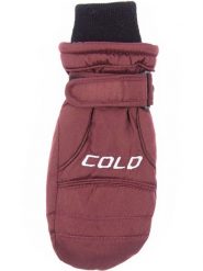 COLD Rękawiczki w kolorze czerwonym rozmiar: 152/158. Czerwone rękawiczki dziecięce COLD, prążkowane, bez ramiączek. Za 48.28 zł.