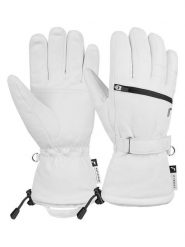 Reusch Rękawiczki funkcyjne "Kaitlyn" w kolorze białym rozmiar: 8. Białe rękawiczki damskie REUSCH, bez wzorów. Za 353.27 zł.