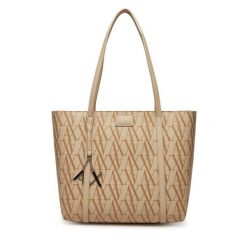 Torebka Armani Exchange. Brązowe torebki klasyczne damskie Armani Exchange, bez wzorów, bez dodatków. Za 469.99 zł.