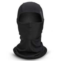 Czapka kominiarka pełna anty-UV oddychająca. Czarne czapki męskie ROCKBROS, bez wzorów, z materiału. Za 74.00 zł.