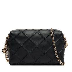 Torebka Tory Burch. Czarne torebki klasyczne damskie Tory Burch, bez wzorów, wizytowe, bez kołnierzyka, bez ramiączek. Za 1,999.00 zł.