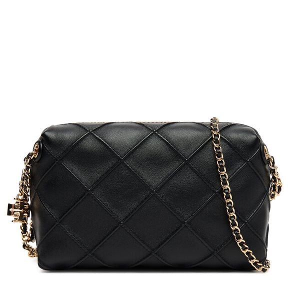 Torebka Tory Burch. Czarne torebki klasyczne damskie Tory Burch, bez wzorów, wizytowe, bez kołnierzyka, bez ramiączek. Za 1,989.00 zł.