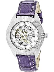 Empress Zegarek automatyczny "Godiva" w kolorze srebrno-fioletowym rozmiar: onesize. Różowe, analogowe zegarki damskie Empress, ze stali. Za 543.99 zł.