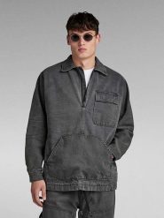 G-Star Kurtka dżinsowa w kolorze antracytowym rozmiar: XL. Czarne kurtki męskie G-Star, xl, bez wzorów, retro, bez kaptura. Za 245.96 zł.