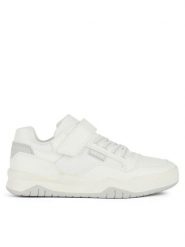 Geox Sneakersy J Perth Boy J367RE 0FEFU C1236 D Biały. Białe buty sportowe chłopięce Geox, ze skóry, bez zapięcia. Za 169.99 zł.