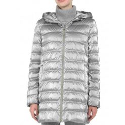 Kurtka GEOX W MYLUSE Szary. Szare kurtki damskie Geox, bez wzorów, z tkaniny, bez kaptura. Za 570.99 zł.