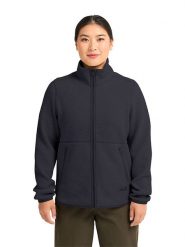 Jack Wolfskin Kurtka polarowa "Lite Curl" w kolorze granatowym rozmiar: L. Niebieskie kurtki damskie Jack Wolfskin, l, bez wzorów, z polaru, bez kaptura. Za 276.05 zł.