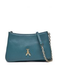 Patrizia Pepe Torebka 2B0103/L133-G592 Turkusowy. Niebieskie torebki wieczorowe Patrizia Pepe, bez wzorów, ze skóry, wizytowe, bez kołnierzyka, bez ramiączek. Za 1,009.00 zł.