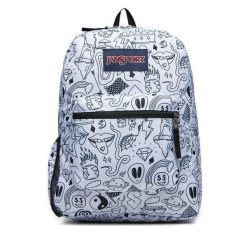 Plecak JanSport. Białe plecaki damskie JanSport, bez wzorów. Za 89.99 zł.