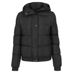 Parka dla kobiet Urban Classic hooded. Czarne parki damskie Urban Classics, na zimę, bez wzorów, z puchu. Za 296.30 zł.