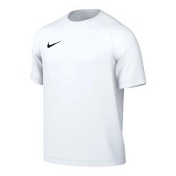 Koszulka sportowa męska Nike Park Viii Dri-Fit. Białe t-shirty sportowe męskie Nike, m, z dzianiny, bez ramiączek, na fitness i siłownię, dri-fit (nike). Za 53.99 zł.
