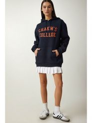 Happiness Istanbul Bluza w kolorze granatowym rozmiar: 38. Niebieskie bluzy z kapturem damskie Happiness Istanbul. Za 78.84 zł.