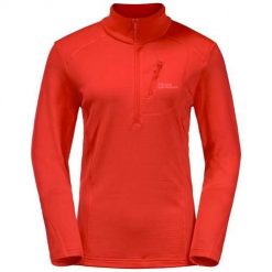 Bluza sportowa damska Jack Wolfskin Kolbenberg. Czerwone bluzy bez kaptura damskie Jack Wolfskin, m. Za 277.05 zł.