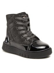 Nelli Blu Kozaki CM211220-21 Czarny. Czarne kozaki dziewczęce Nelli Blu, bez wzorów, z materiału, bez obcasa. Za 77.99 zł.