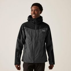 Kurtka wodoodporna z kapturem Regatta Wentwood IX. Brązowe kurtki męskie Regatta, na jesień, m, bez wzorów, z kapturem. Za 279.99 zł.