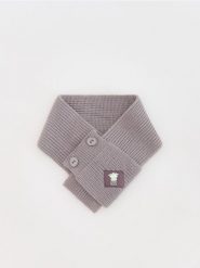 Szalik Star Wars - ciemnoszary. Szare szaliki dziecięce Reserved, z dzianiny, bez ramiączek. W wyprzedaży za 9.99 zł.