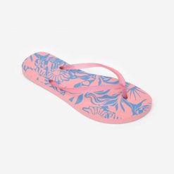 Japonki damskie Decathlon 120 Pinksun. Czerwone klapki damskie Decathlon, bez wzorów, bez obcasa. Za 24.99 zł.