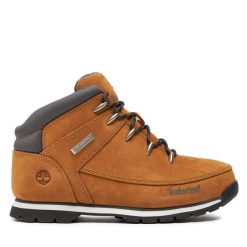 Trapery Timberland. Brązowe trapery damskie Timberland, bez obcasa. Za 319.99 zł.