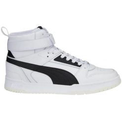 Buty Puma Rbd Game 385839 01 białe. Białe buty sportowe na co dzień męskie z gumy, bez zapięcia. Za 425.79 zł.