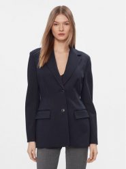 Tommy Hilfiger Marynarka WW0WW40341 Granatowy Slim Fit. Niebieskie marynarki i żakiety damskie Tommy Hilfiger, bez wzorów, z wiskozy. Za 1,039.00 zł.
