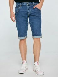 Szorty męskie jeansowe granatowe Conner 581. Niebieskie szorty męskie Big Star, na lato, bez wzorów, z denimu. Za 199.99 zł.