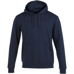 Bluza dresowa sportowa męska Montana Hoodie. Niebieskie bluzy bez kaptura męskie Joma, bez wzorów, z bawełny, casualowe, bez kołnierzyka, bez ramiączek. Za 99.99 zł.
