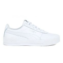 Buty Puma Carina L 370325 02 białe. Białe buty sportowe na co dzień damskie bez wzorów, z gumy. Za 329.02 zł.