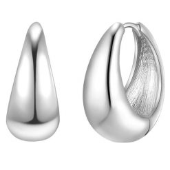 Yokoamii Kolczyki kola z metalowego stopu w srebrze 1 ct Damski. Szare kolczyki damskie Yokoamii, metalowe. Za 149.99 zł.