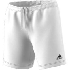 Spodenki damskie adidas Entrada 22. Białe szorty damskie Adidas, bez wzorów, z poliesteru, sportowe. Za 53.00 zł.