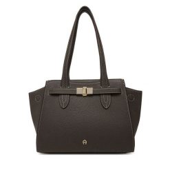 Torebka Aigner. Brązowe torebki klasyczne damskie Aigner, bez wzorów, bez dodatków. Za 3,159.00 zł.