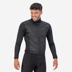 Kurtka zimowa męska Rogelli Wadded 2.0. Czarne kurtki męskie Rogelli, na zimę, m, bez wzorów, z softshellu, sportowe, bez kaptura. Za 410.00 zł.