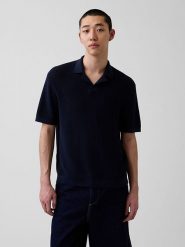 GAP Koszulka polo w kolorze granatowym rozmiar: XL. Niebieskie koszulki polo męskie GAP, xl, bez wzorów, bez ramiączek. Za 149.66 zł.