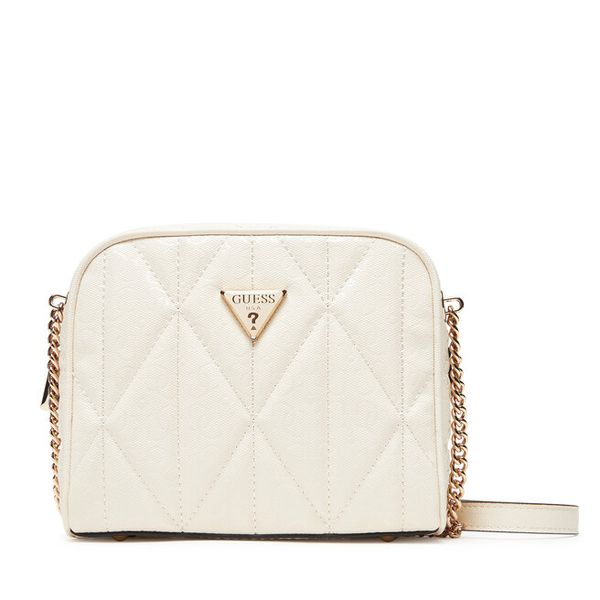 Torebka Guess. Białe listonoszki damskie Guess, z aplikacjami, bez dodatków. Za 309.99 zł.