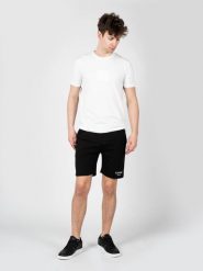 Iceberg Szorty | D0206300 | Mężczyzna | Czarny. Czarne szorty męskie Iceberg, z bawełny, bez kołnierzyka. W wyprzedaży za 499.00 zł.