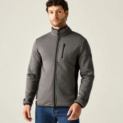 Męska bluza polarowa Brayleigh z zamkiem błyskawicznym. Czarne bluzy bez kaptura męskie Regatta, m, z materiału. Za 315.50 zł.