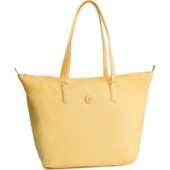 Torebka TOMMY HILFIGER - Poppy Tote AW0AW06443 732. Żółte torebki klasyczne damskie Tommy Hilfiger, bez wzorów, z materiału, bez dodatków. W wyprzedaży za 209.00 zł.