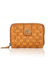 Bellicci Skórzany portfel "Percy" w kolorze jasnobrązowym - 10 x 13 x 3 cm rozmiar: onesize. Brązowe portfele damskie Bellicci, bez wzorów, z materiału. Za 204.96 zł.