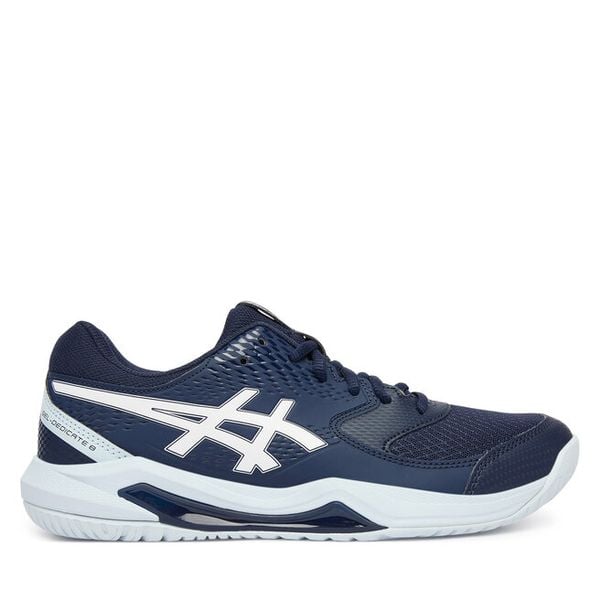 Buty do tenisa Asics. Niebieskie buty sportowe na co dzień damskie Asics, bez wzorów, tenisowe. Za 339.99 zł.