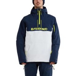 Kurtka narciarska męska Burnaby Logo Anorak. Białe kurtki narciarskie i snowboardowe damskie Fundango, l, bez wzorów, bez kaptura, narciarskie. Za 669.90 zł.