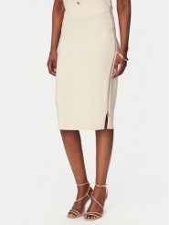 Rinascimento Spódnica ołówkowa CFC0127985003 Beżowy Slim Fit. Brązowe spódniczki damskie RINASCIMENTO, s, bez wzorów, z syntetyku, ołówkowe. Za 379.99 zł.