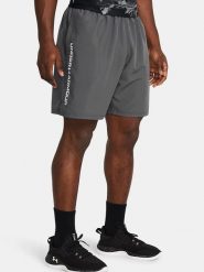 Under Armour Szorty sportowe "Woven" w kolorze antracytowym rozmiar: L. Czarne szorty męskie Under Armour, l, z materiału. Za 114.17 zł.