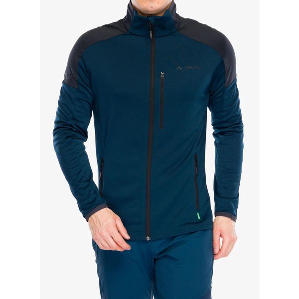 Bluza polarowa męska Vaude Elope Fleece Jacket II. Niebieskie bluzy bez kaptura męskie Vaude, m, z polaru. Za 371.99 zł.