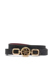 Guess Pasek Damski BW9336 P6120 Czarny. Czarne paski damskie Guess, z aplikacjami, ze skóry. Za 199.99 zł.