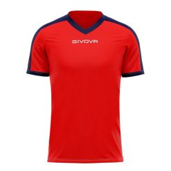 Koszulka piłkarska dla dorosłych Givova Revolution Interlock. Czerwone t-shirty sportowe męskie Givova, xs, bez ramiączek, do piłki nożnej. Za 33.00 zł.