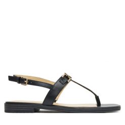 Sandały Guess. Czarne sandały damskie Guess, z aplikacjami, bez obcasa, na płaskiej podeszwie. Za 249.99 zł.