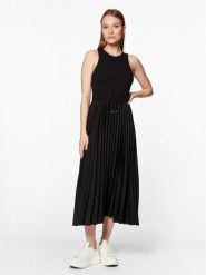 Tommy Hilfiger Sukienka codzienna WW0WW39342 Czarny Regular Fit. Czarne sukienki damskie Tommy Hilfiger, na co dzień, xl, bez wzorów, z wiskozy, bez kołnierzyka, bez ramiączek, proste. Za 499.99 zł.