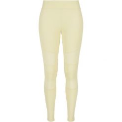 Legginsy damskie Urban Classics Tech Mesh GT. Żółte legginsy damskie Urban Classics, bez wzorów, z meshu. Za 152.50 zł.
